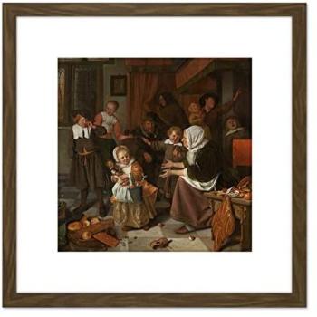 Steen “Christmas Kids Wall Art: The Feast of St. Nicholas” 8x8″ Framed Picture