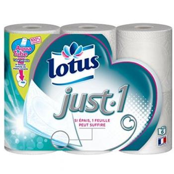 Lotus Just 1 Aquatube, 6 pièces de papier toilette