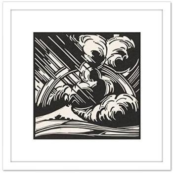 Breeze & Storm – 8x8” Wooden Mounted Landscape Artwork