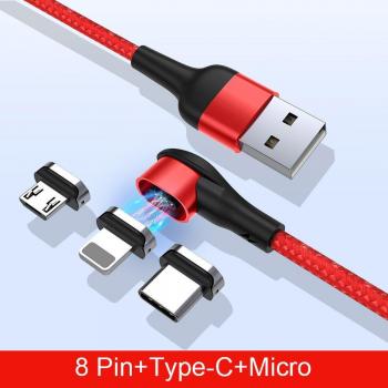 IUniker 3A Magnetic Data Cord for iPhone, Samsung, Huawei, Xiaomi