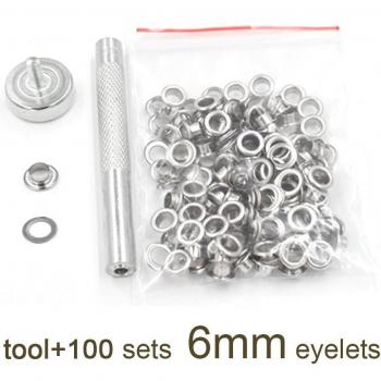 DIY Scrapbook Eyelet Kits with 3.5/4/4.5/5/6mm Eyelets and Hammer