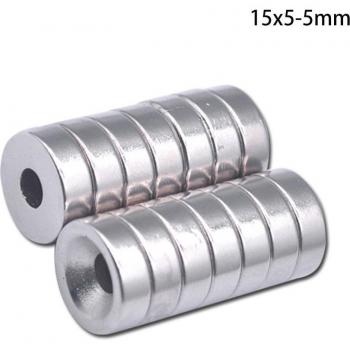 Magnetique Néodyme 15×5 mm 5 mm Percé