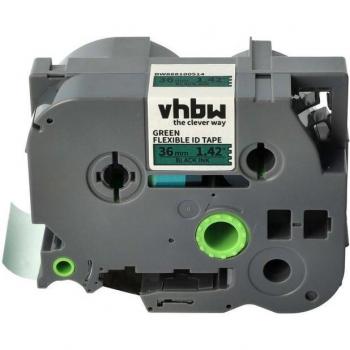 Vhbw Black on Green Flexible Label Tape for Brother TZ-FX761