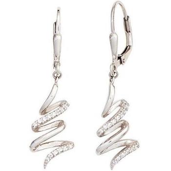 Boutons Ohrringe 925 Sterling Silber mit Zirkonia