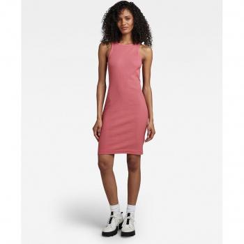 G-Star RAW Pink Cotton Sleeveless Tank Dress