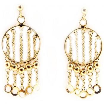 Boucles 'Éclat Oriental' en Plaqué Or