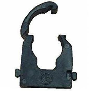 Bulk 28mm Black Pipe Clips (10)