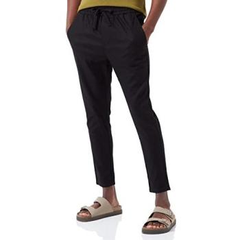 Only & Sons Pantalon de Survêtement Onslinus Crop Linen Noir Hommes XS