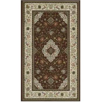 Tappeto Ciniglia Tabriz Marrone 175x240 – Multiuso, Lavabile, Velour e Antiscivolo