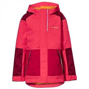 VAUDE Regenjacke für Kinder, Caprea 2L, Pink, Größe 98
