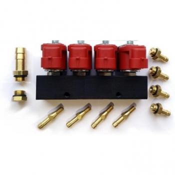 VALTEK Gas Injector Rail for 3 Ohm Injectors