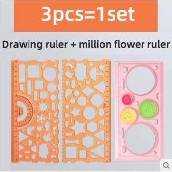 Multi-function Spirograph Ruler