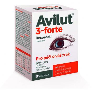 Avilut 3-forte Recordati, doplněk stravy v kapslích