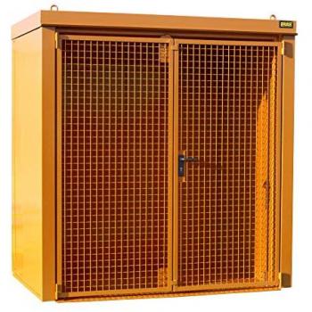 Conteneur BAUER GFC‑B M1 « Südlohn » – boîte à bouteilles de gaz, couleur orange