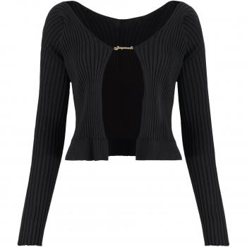 Jacquemus, Cardigans, female, Black, S, Stylish Top for Fashionable Looks