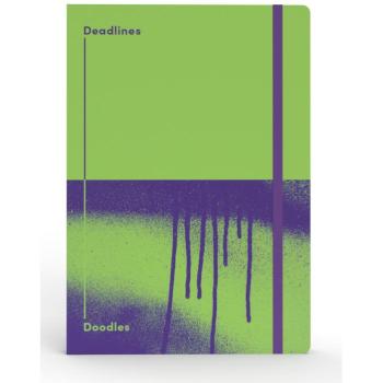 A5 JUMBLE & Co Ruled & Dot Notebook – Deadlines & Doodles (Colorless)
