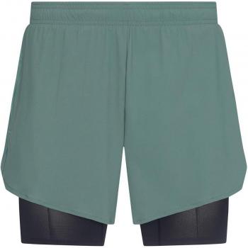 Born Living Yoga Ontario Hybrid Shorts – Asparagus & Black, L (Men)
