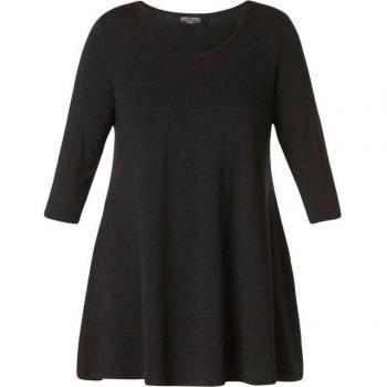 Base Level Curvy Shirt Aria in Schwarz