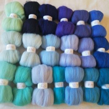 Nadelfilz Merino Wolle 95g, 100% gekämmte Wolle, 19 Farben