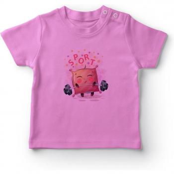 Bebé Angemiel Peso + Corriendo: Cojín y Camiseta Rosa