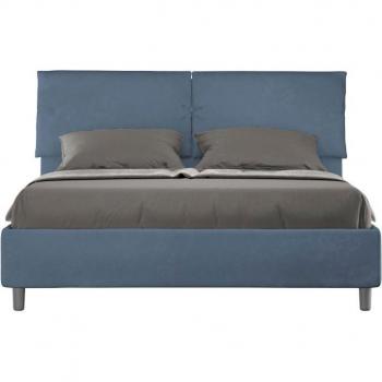 Cama de Sueño Azul Mados 160x200 con Somier Acolchado y Base