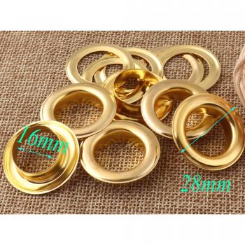 50 PCS Large Gold Eyelets with Washers for Crafting