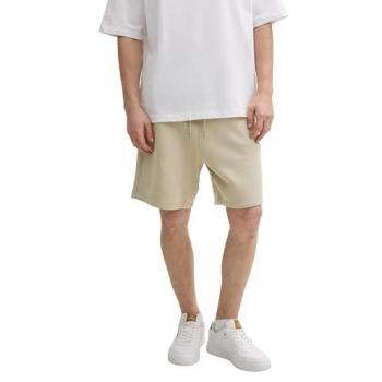 Tom Tailor Denim Relaxed Fit Sweatshorts aus Baumwoll-Mix im Jogger‑Style in Beige, Gr. M – Herren
