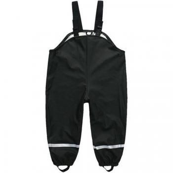 Kids Waterproof Overalls for Boys and Girls, PU Rain Jumpsuits for Winter 2-6Y