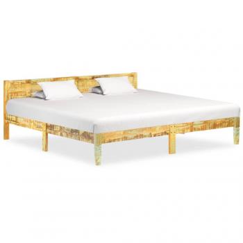 VidaxL Reclaimed Wood Bed Frame 200x200cm (No Mattress)
