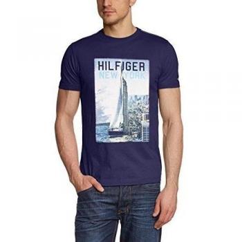 Tommy Hilfiger FINN TEE S/S RF-Camiseta Hombre Azul