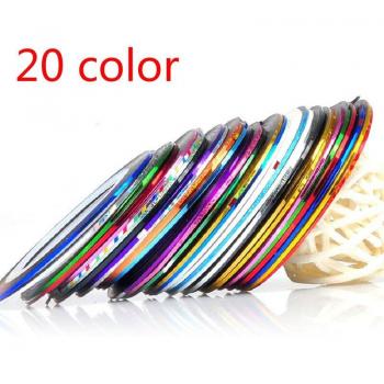 Nagelkunst Linienband in verschiedenen Farben