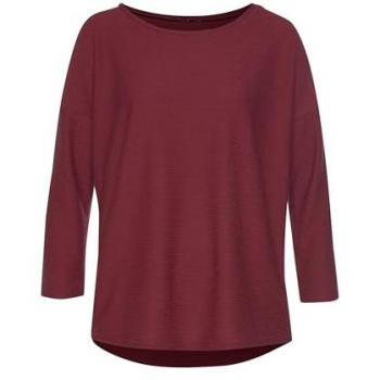 Vivance 3/4-Arm-Shirt, aus strukturierter Qualität bordeaux