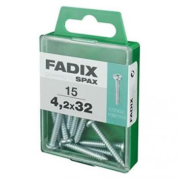 Vite 4,2×32 mm in Zinco – Set di 15 con testa tonda (Fadix)
