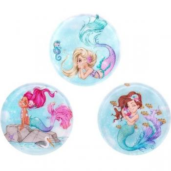 Belmil Mermaid Schulranzen-Patch-Set mit 3-teiligen Patches und Klettverschluss