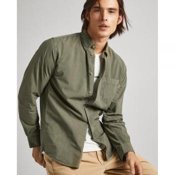Pepe Jeans Herren Hemd Prince PM308270 Grün Regular Fit XL