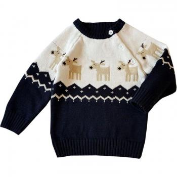 Infant Elk Knitted Pullover