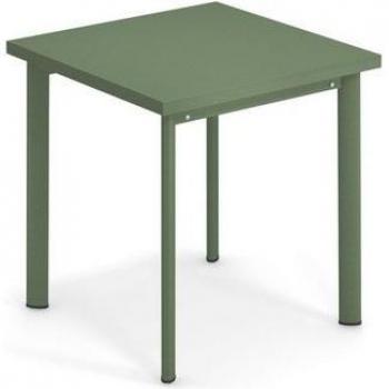 EMU Quadrat Tisch „Star“, Militärgrün, 70 × 70 cm