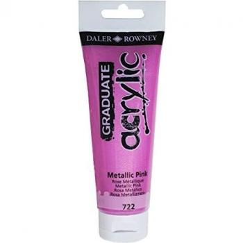 Colore acrilico fine Graduate 120 ml rosa metal 722
