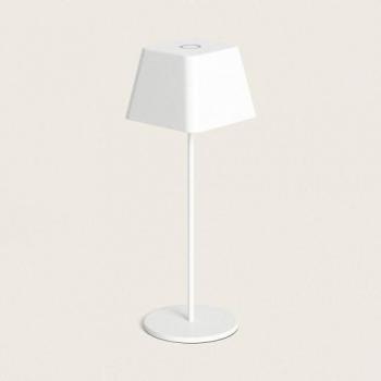 Lampada da Tavolo Esterni LED 1.2W Alluminio Ricaricabile Willy Bianco