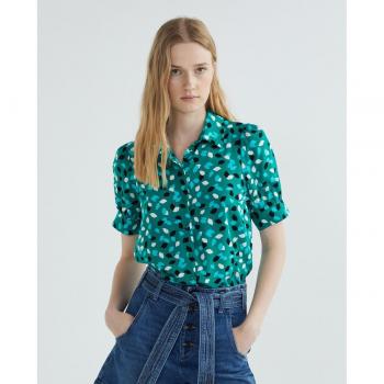 Camisa de mujer con estampado corto Pieces