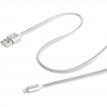 Celly 1 m Cavo USB Lightning, Argento