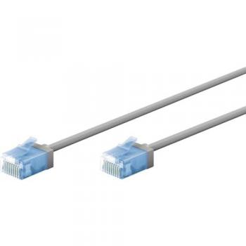 GOOBAY 74227: 10 M Gray Cat‑6a U/UTP Ultra‑Thin Patch Cable
