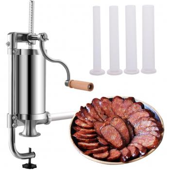 Empaquetadora de salchichas de acero inoxidable 1,5L con 4 tubos de llenado