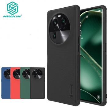 NILLKIN Protettiva Rigida PC Shield Pro per Oppo Find X6 – Retro Ultra Sottile, Anti-Print, Shockproof (Rosso)