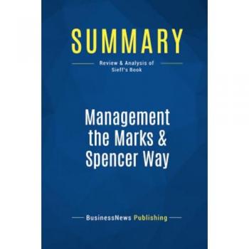 Summary: Management the Marks & Spencer Way