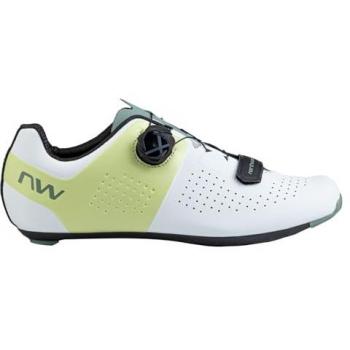 Northwave Storm Carbon 41 – Scarpe da Corsa Uomo in Bianco & Verde Chiaro