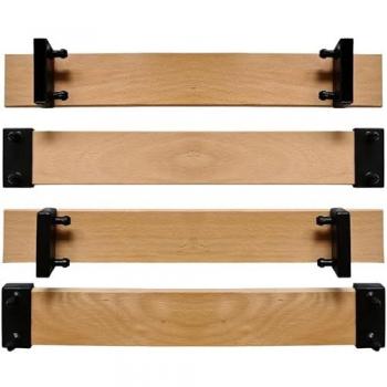 Lot de 4 lattes en bois