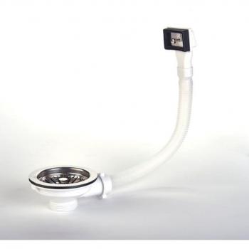 Square Overflow Strainer 1.5 Stainless Steel