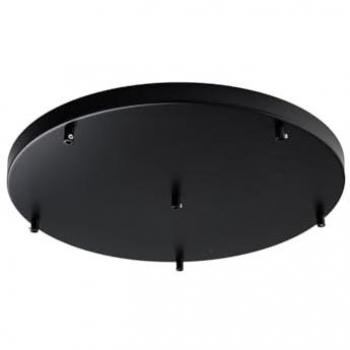 Rosete Negro D. 50 – 6 agujeros H3 – BL290-PL6-DM50-NR