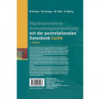 Wolfgang Kirsten Objektorientierte Anwendungsentwicklung Mit Der Postrelationalen Datenbank Caché
